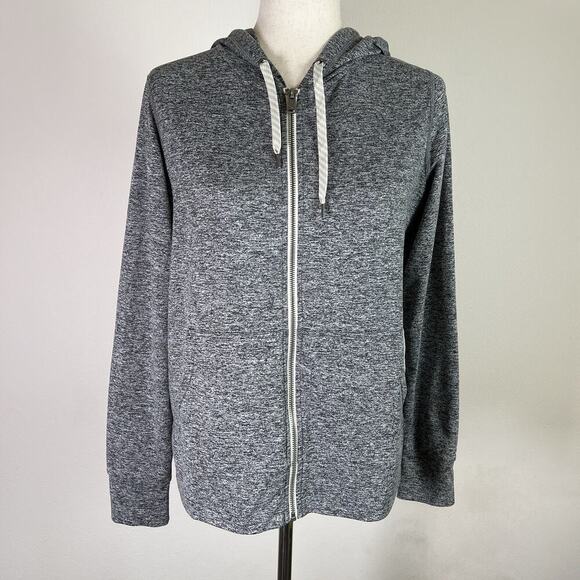 Vuori Jackets & Blazers - Vuori Halo Full Zip Jacket Women's Small Grey Hooded Workout Athletic Loungewear
